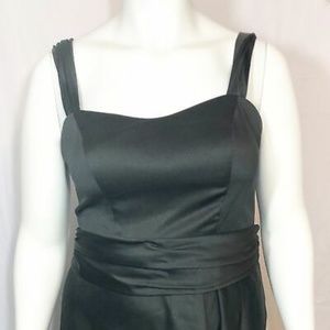 David's bridal Black Satin Bridesmaid & Mother Of